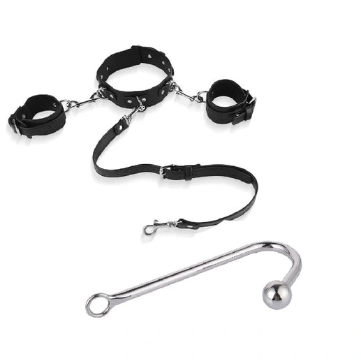 and 5334 Hook Beaded Elegant Cuffs Collar with Anal 0125